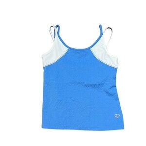 Pearl Izumi Select Series Womens Cycling Blue White Floral Tank Top Size Small